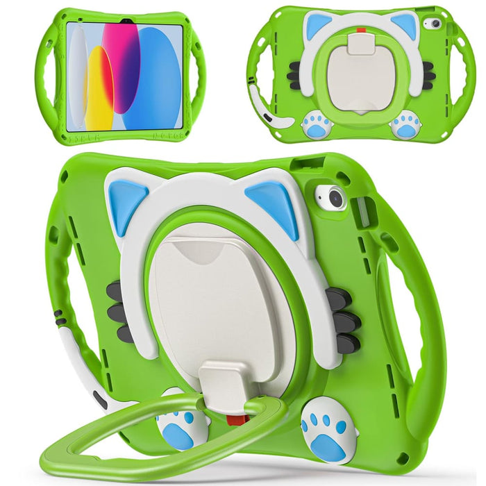 Cute Cat King Kids Shockproof Silicone Tablet Case For Ipad