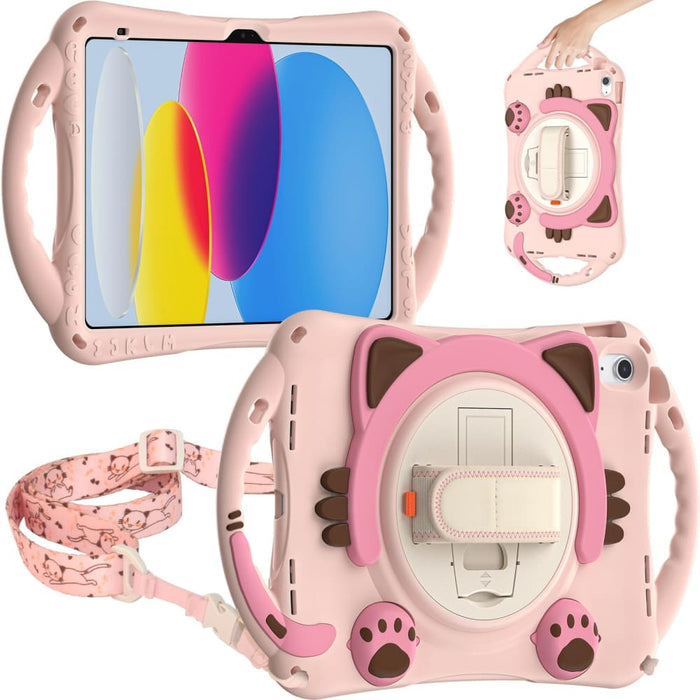 Cute Cat King Kids Shockproof Silicone Tablet Case For Ipad