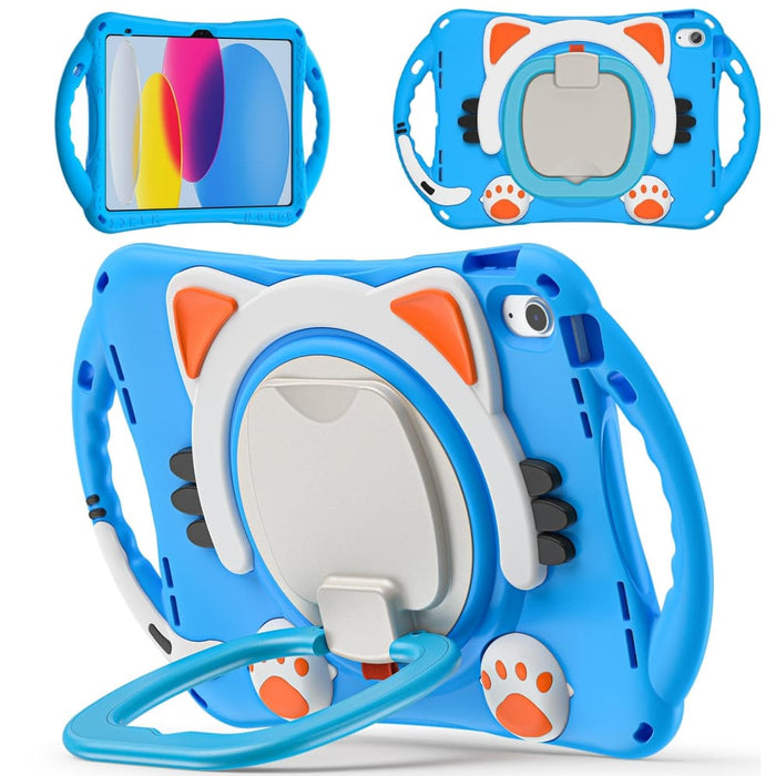 Cute Cat King Kids Shockproof Silicone Tablet Case For Ipad