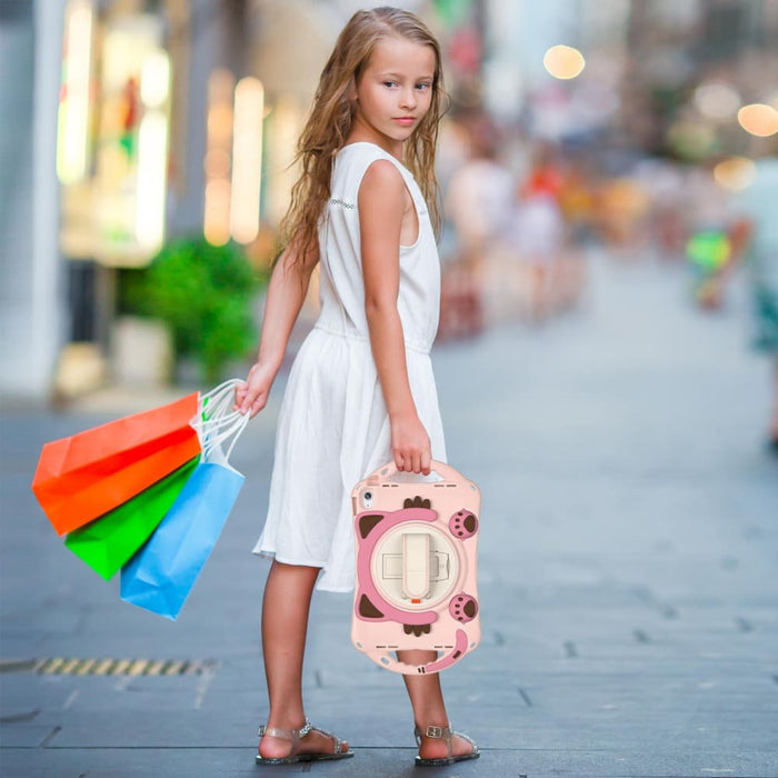 Cute Cat King Kids Shockproof Silicone Tablet Case For Ipad