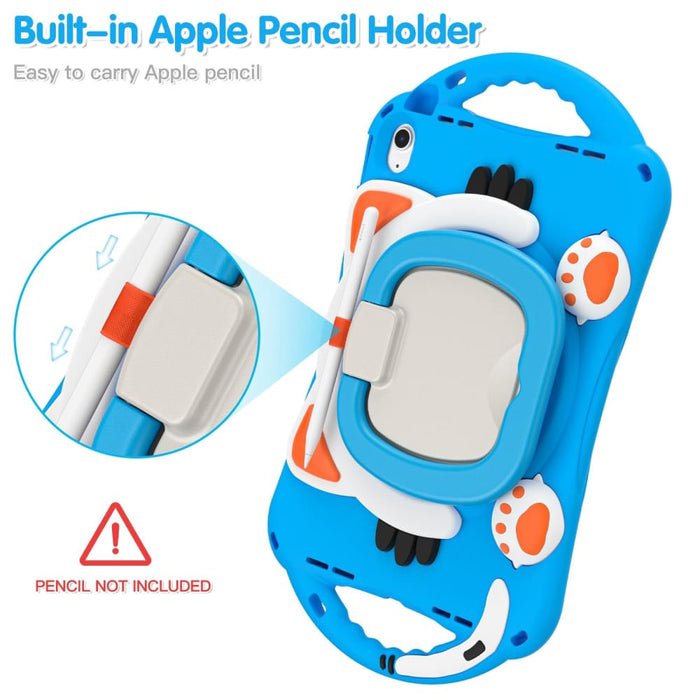 Cute Cat King Kids Shockproof Silicone Tablet Case For Ipad