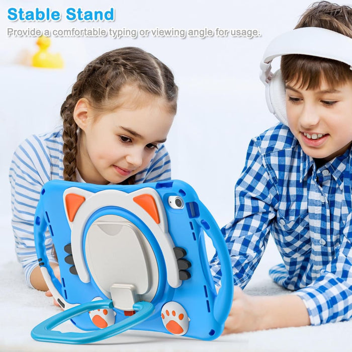 Cute Cat King Kids Shockproof Silicone Tablet Case For Ipad