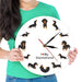 Cute Doxie Cartoon Style Dachshund Wall Clock Dog Breed