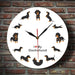 Cute Doxie Cartoon Style Dachshund Wall Clock Dog Breed