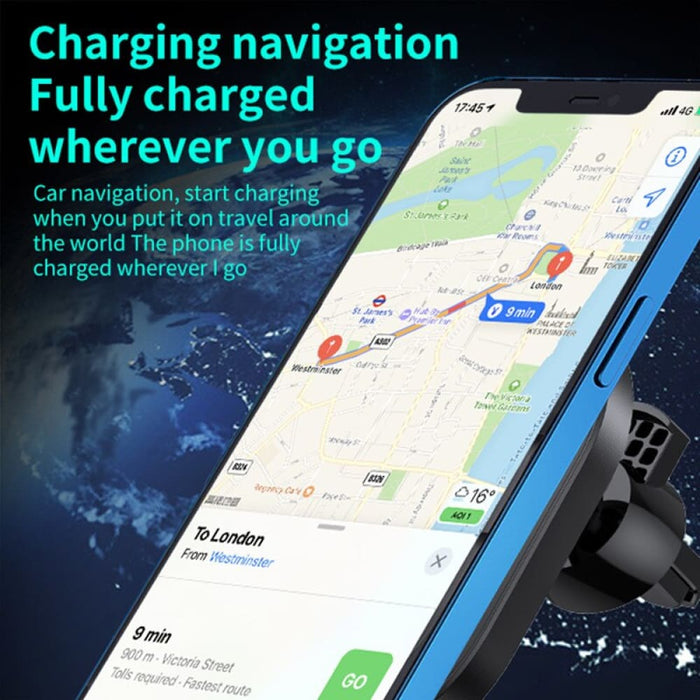 15w Cutting Edge Design Magnetic Wireless Car Charger