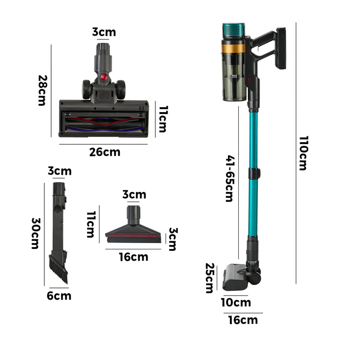 Cordless Stick Vacuum Cleaner Handstick Bagless Vac Handheld 45Kpa