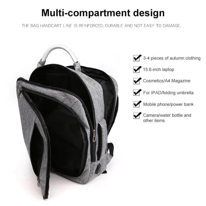 Cxs 620 Multifunctional Oxford Laptop Bag Backpack