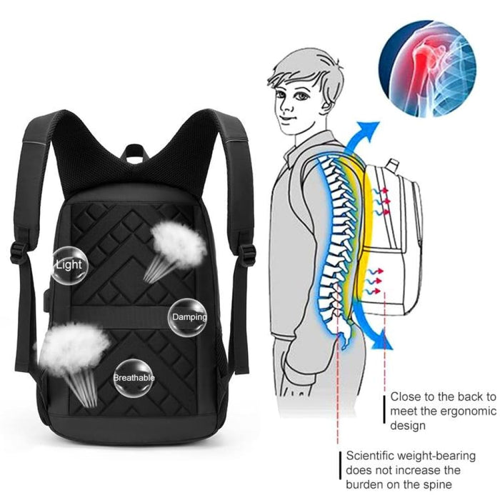 Cxs 621 Multifunctional Oxford Laptop Bag Backpack