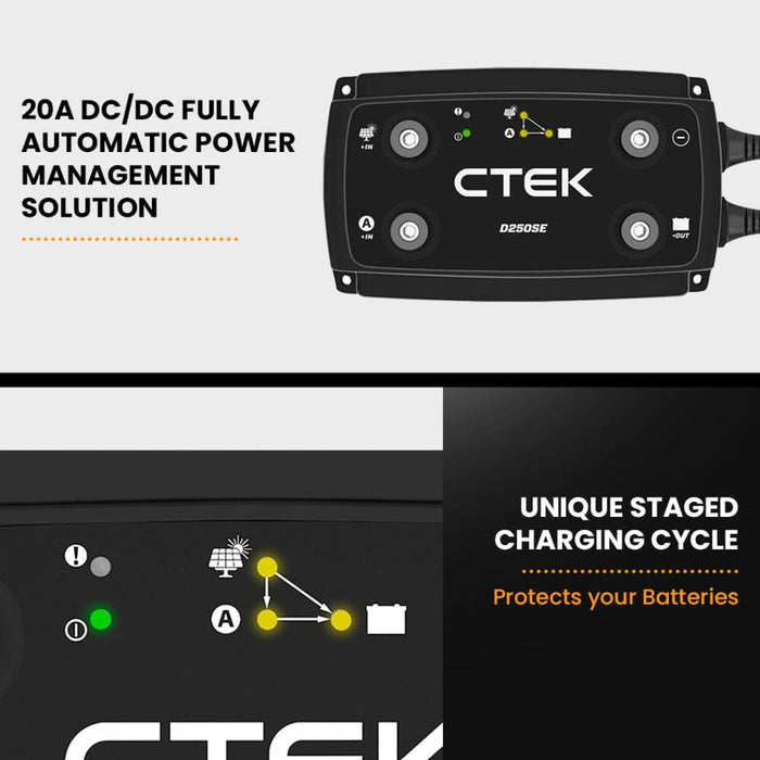 D250se Dual Input Charger + 2000w/4000w Power Inverter