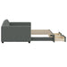 Single Size Daybed with Trundle and Drawers Dark Grey