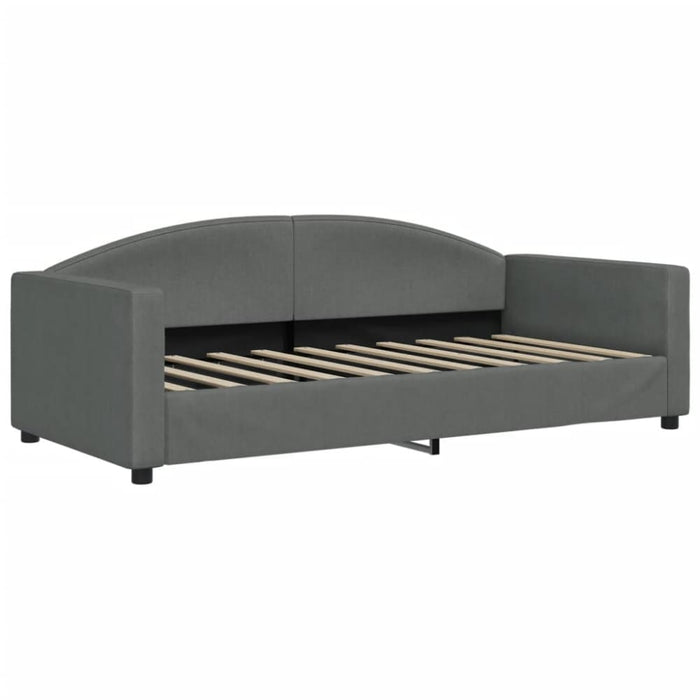 Single Size Daybed with Trundle and Drawers Dark Grey