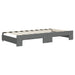 Single Size Daybed with Trundle and Drawers Dark Grey