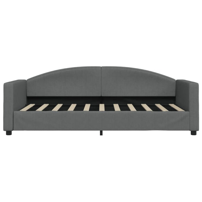 Single Size Daybed with Trundle and Drawers Dark Grey