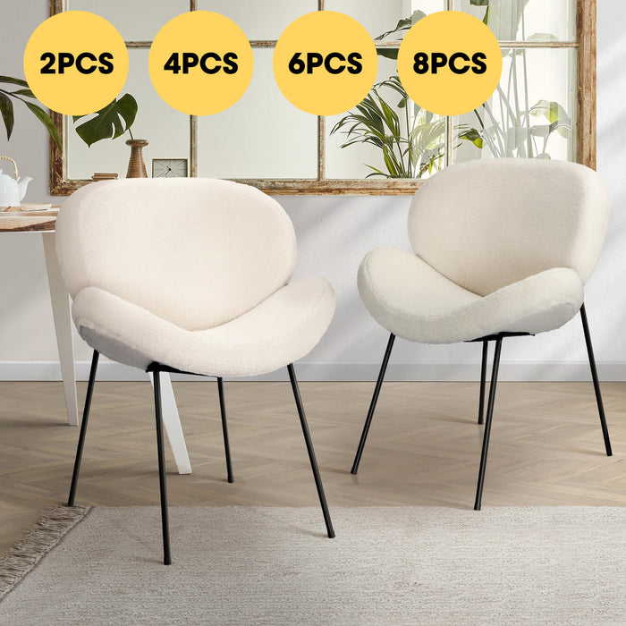 Armchair Dining Chair Accent Chairs Tub Armchairs Sherpa White