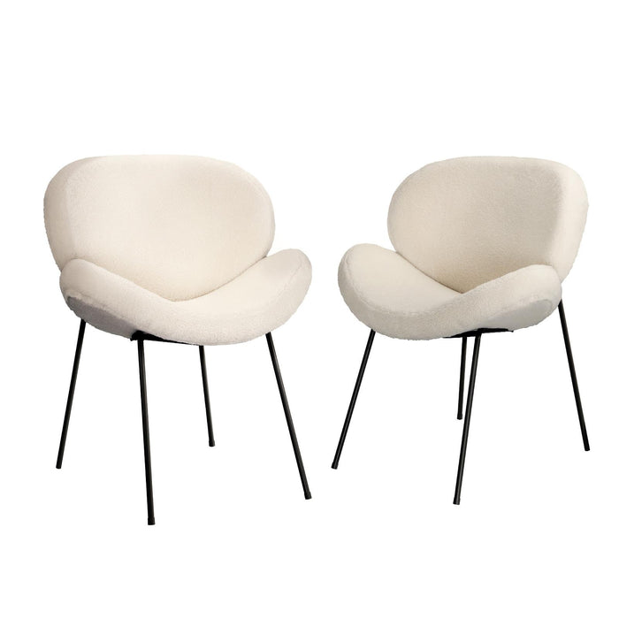 Armchair Dining Chair Accent Chairs Tub Armchairs Sherpa White