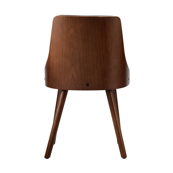 Dining Chairs Wooden Chair Kitchen Cafe Faux Linen Leather Padded Seat