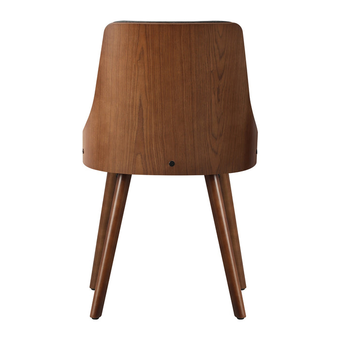 Dining Chairs Wooden Chair Kitchen Cafe Faux Linen Leather Padded Seat