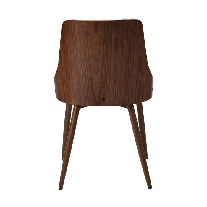 Dining Chairs Kitchen Accent Lounge Pu Leather X2 White