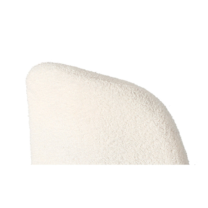 6X Dining Chairs Kitchen Accent Chair Lounge Sherpa White And Black