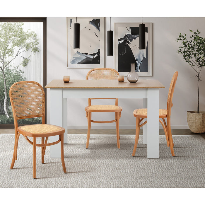 Dining Chairs Wooden Chairs Rattan Accent Chair Beige