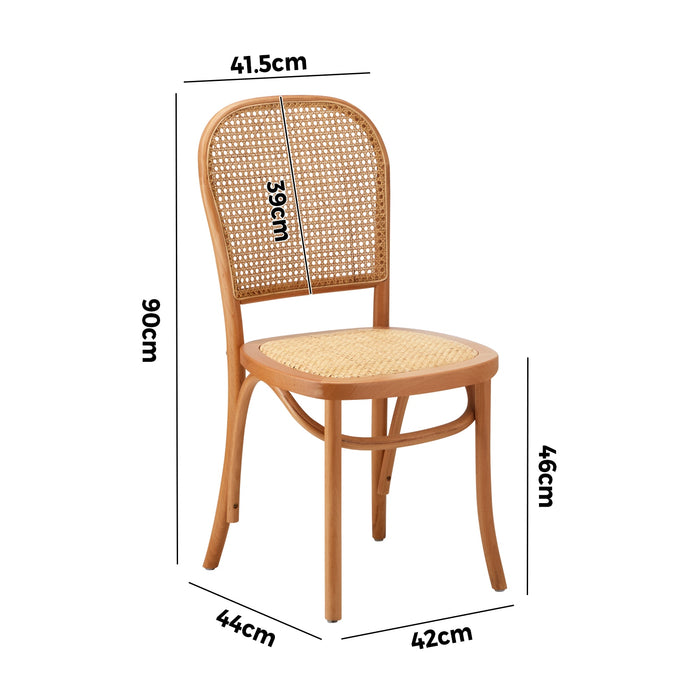 Dining Chairs Wooden Chairs Rattan Accent Chair Beige