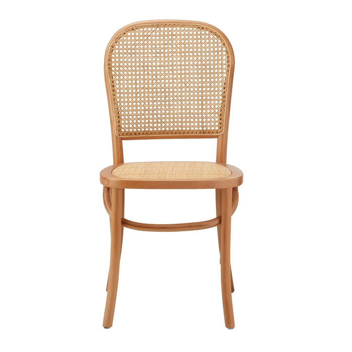 6Pcs Dining Chair Solid Wood & Ratan Seat 3 Style