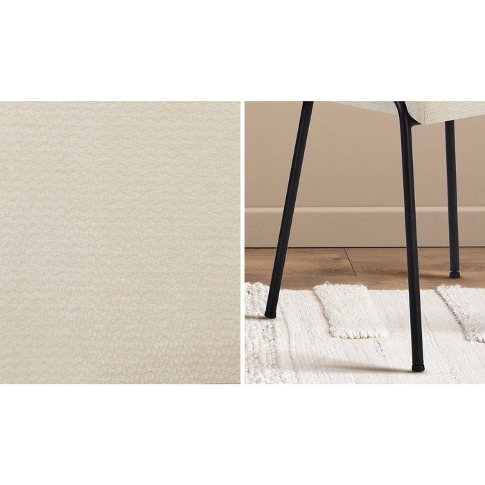 8X Dining Chairs Chenille Fabric Kitchen Side Chair Beige