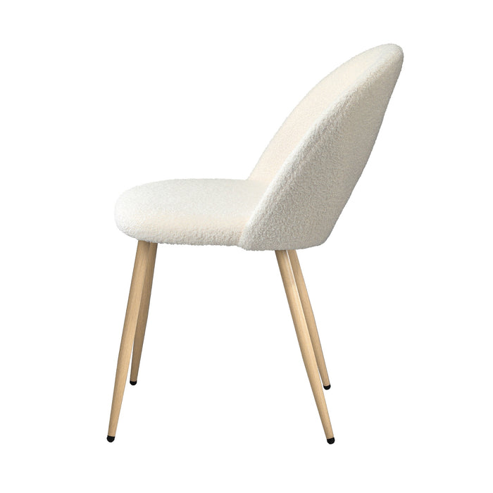 Dining Chairs Accent Chair Armchair Sherpa Wooden White