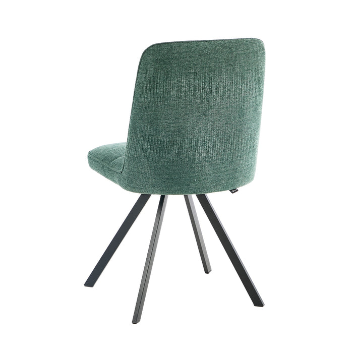 4X Dining Chair Kitchen Seat Linen Fabric Accent Chair Green