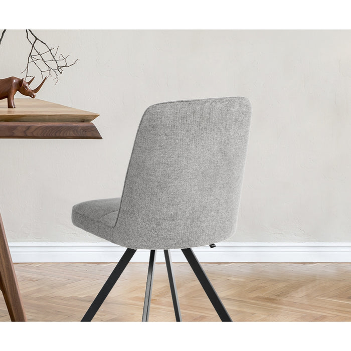 8X Dining Chair Kitchen Seat Linen Fabric Accent Chair Grey