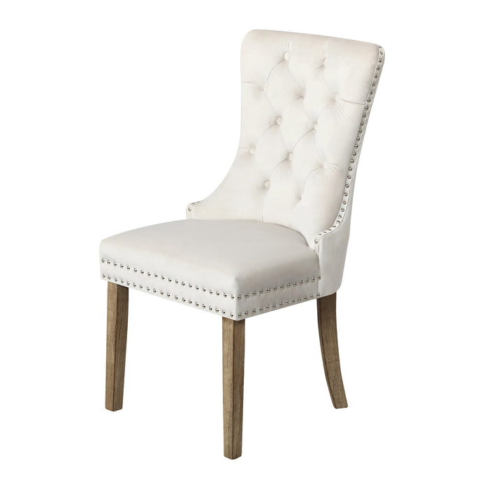 Velvet Dining Chairs Upholstered French Provincial Tufted Kitchen