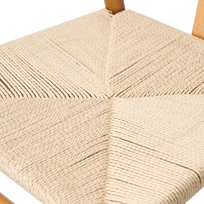 Set Of 8 Wooden Dining Chair Cafe Lounge Seat Wishbone Shaped Chair