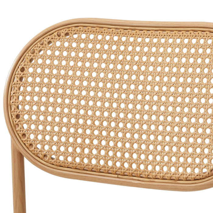 2Pcs Dining Chair Accent Chairs Rattan Furniture Sherpa White