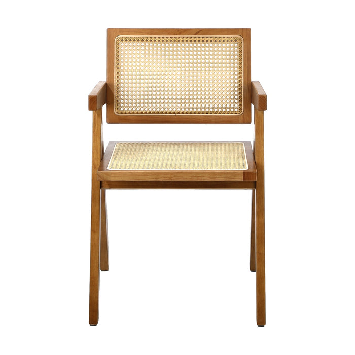 Dining Chairs Rattan Chair Wooden Accent Chair Walnut