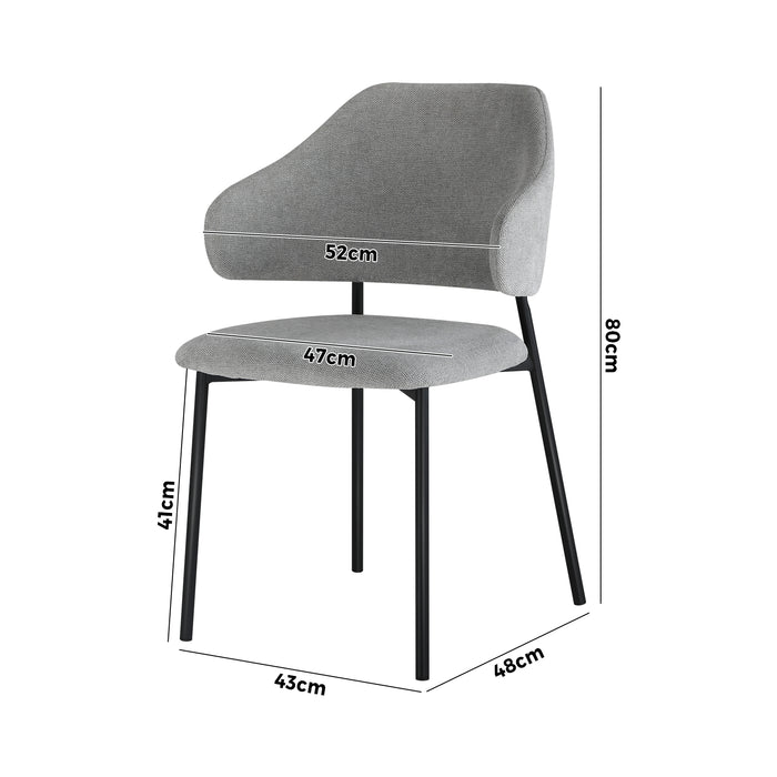 2X Dining Chair Accent Chairs Tub Armchairs Sherpa 4 Style