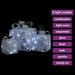 Decorative Christmas Gift Boxes 3 Pcs Silver Outdoor Indoor