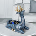 Deer Figurines Desktop Key Phone Storage Box for Living Room
