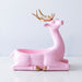 Deer Figurines Desktop Key Phone Storage Box for Living Room