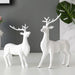 Deer Figurines Modern Home Décor Office Corridor House Bed