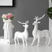Deer Figurines Modern Home Décor Office Corridor House Bed