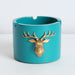 Deer Head Pattern Windproof Ashtray for Home Office Hotel