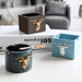 Deer Head Pattern Windproof Ashtray for Home Office Hotel