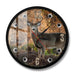 Deer Hunter Camera Sniper Big Buck Round Wall Clock Hunting