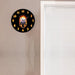 Demon Skull in Fire with Burning Numbers Modern Wall Clock
