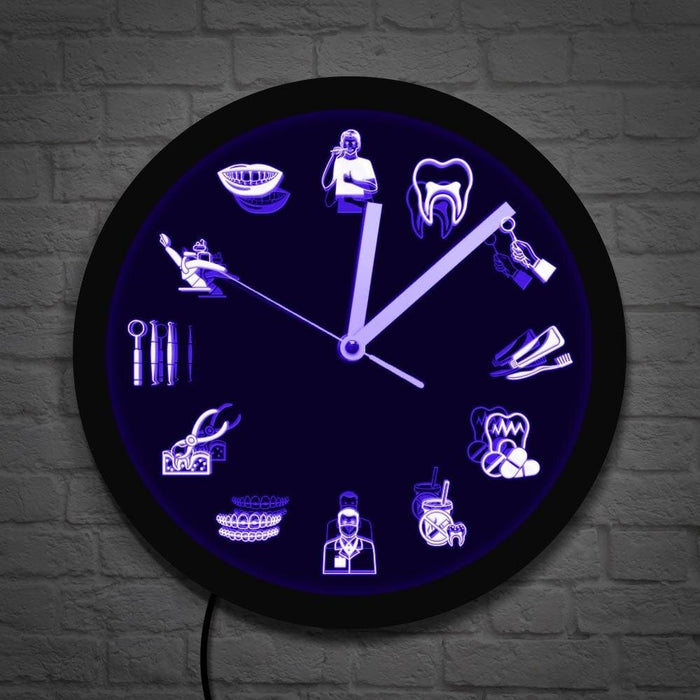 Dental Clinic Led Wall Clock