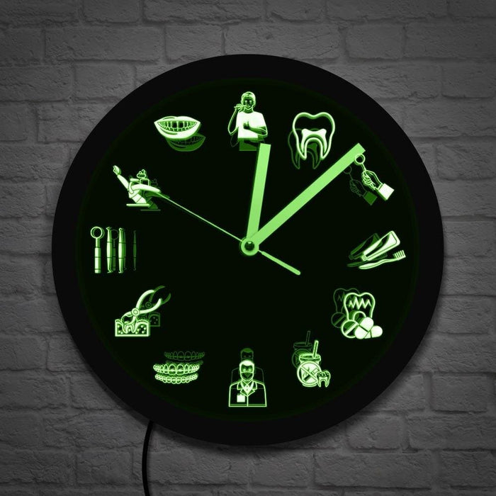 Dental Clinic Led Wall Clock