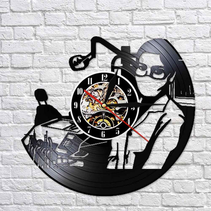 Dentist Vinyl Record Wall Clock Dentistry Office Art