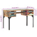 Desk 118x48x75 Cm Solid Reclaimed Wood Txbllp