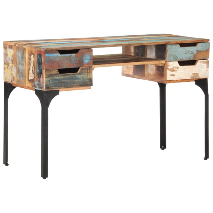 Desk 118x48x75 Cm Solid Reclaimed Wood Txbllp