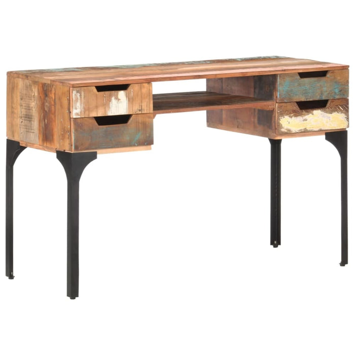 Desk 118x48x75 Cm Solid Reclaimed Wood Txbllp